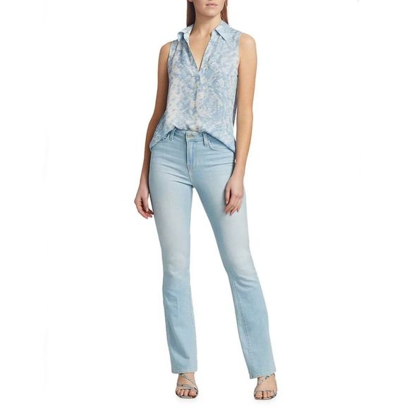 L'AGENCE Oriana High Rise Straight Leg Light Wash Jeans Size 25 - Picture 1 of 6